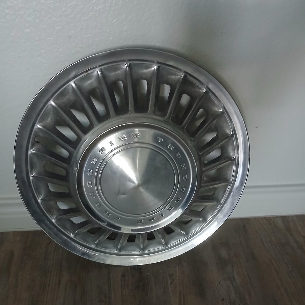 Vintage Thunderbird hubcap